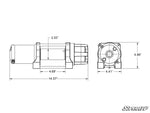 Super Atv UTV/ATV WINCH (WITH WIRELESS REMOTE & SYNTHETIC ROPE)